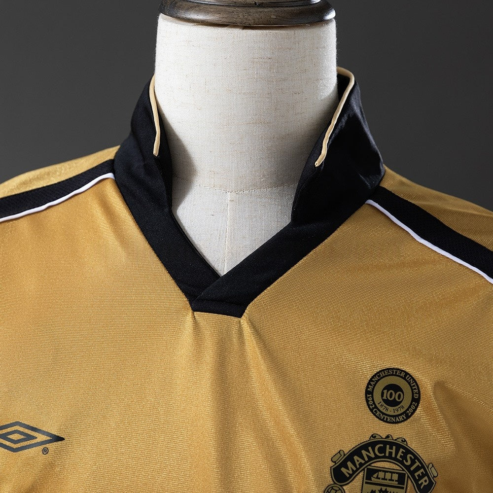 Manchester United Jersey 2001-02 Double-sided Retro Football Kit