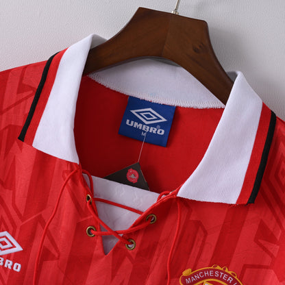 Retro Manchester United Home Jersey 1995 Football Kit Soccer Jersey