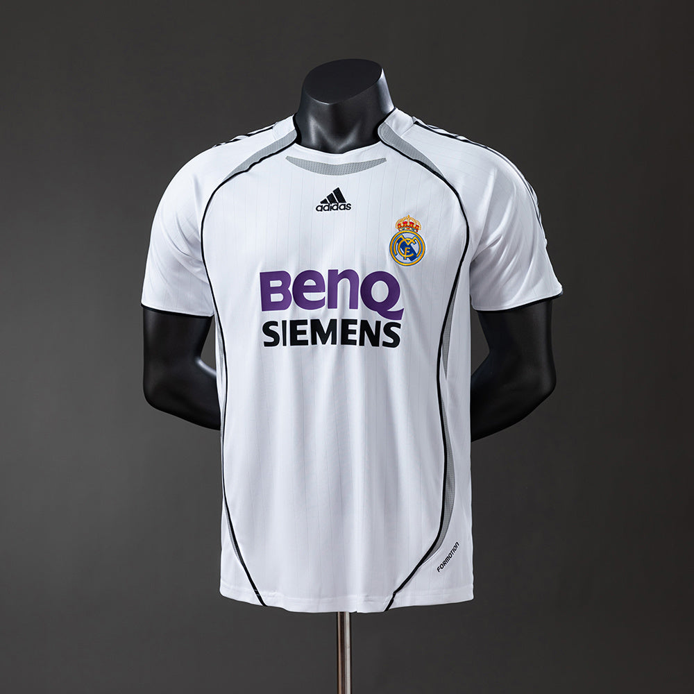 Real Madrid Jersey 2006-07 Home Retro Football Kit Player Version