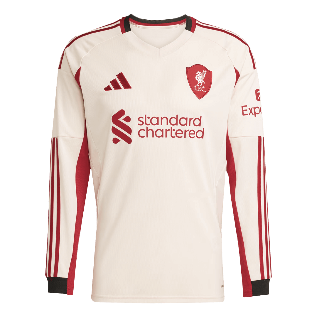Mens Liverpool Away Long Sleeve Jersey 2025/26