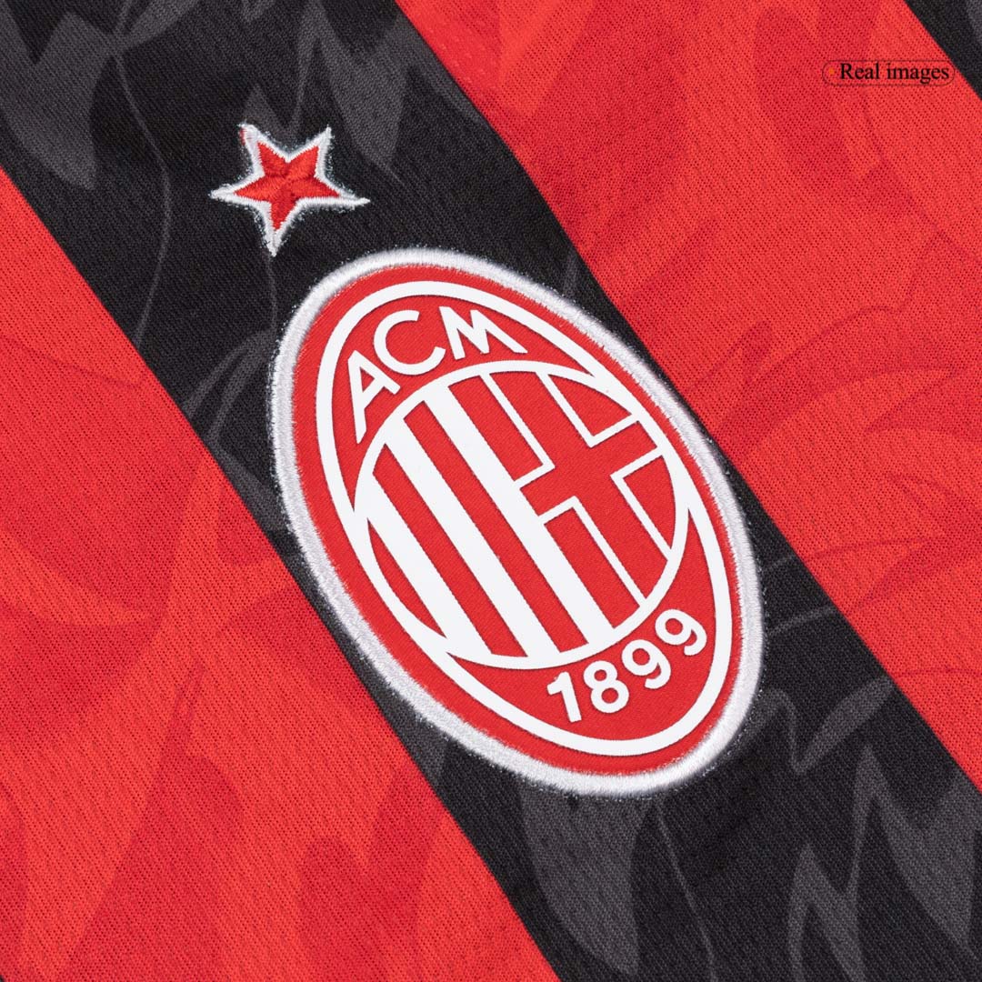 Mens AC Milan Home Long Sleeve Jersey 2025/26