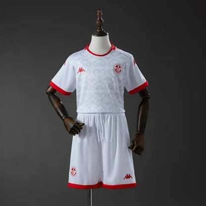Kids Tunisia Away Jersey 2026 World Cup Football Kit Soccer Shirt