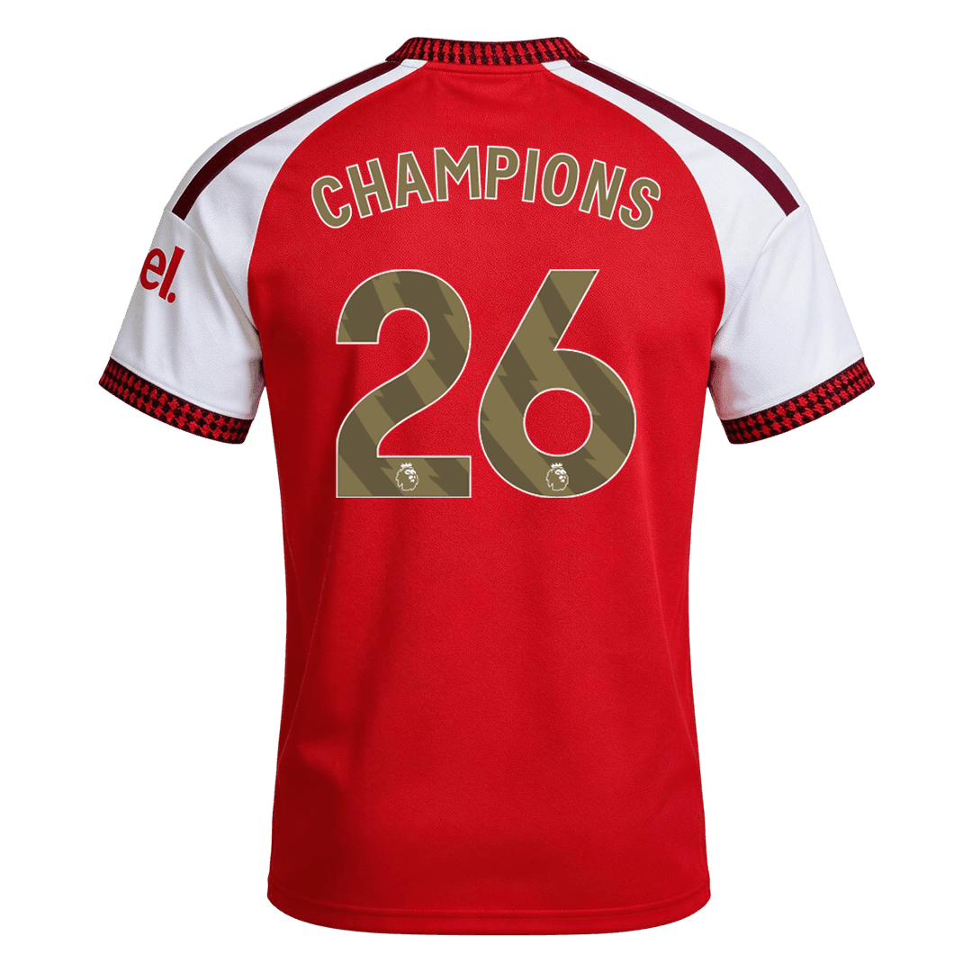 CHAMPIONS #26 Mens Arsenal Home Jersey 2026/27