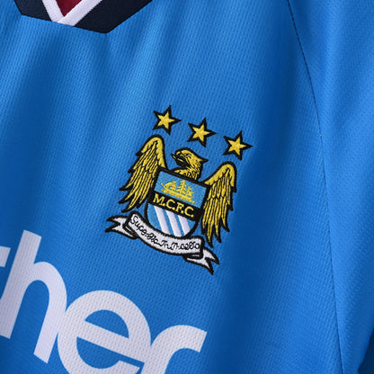Retro Manchester City Jersey 1997-98 Home Football Kit Soccer Jersey