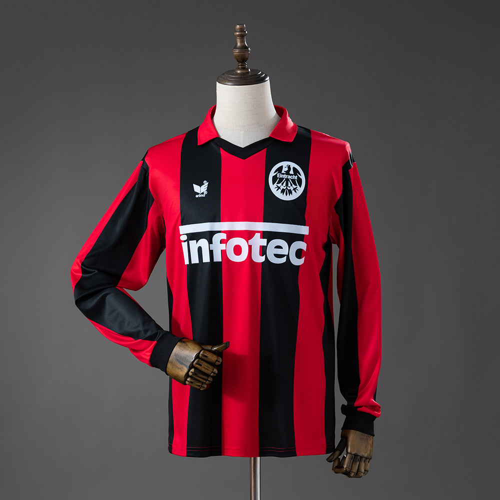 Frankfurt Home Jersey 1983-1984 Retro Long Sleeves Football Kit Soccer Shirt