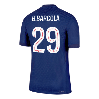 B.BARCOLA #29 Mens PSG Home Jersey 2025/26 - Player Version (Slim Fit)