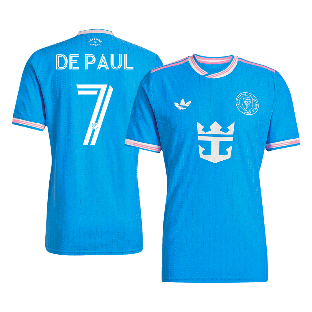 DE PAUL #7 Mens Inter Miami CF Third Jersey 2025 - Player Version (Slim Fit)