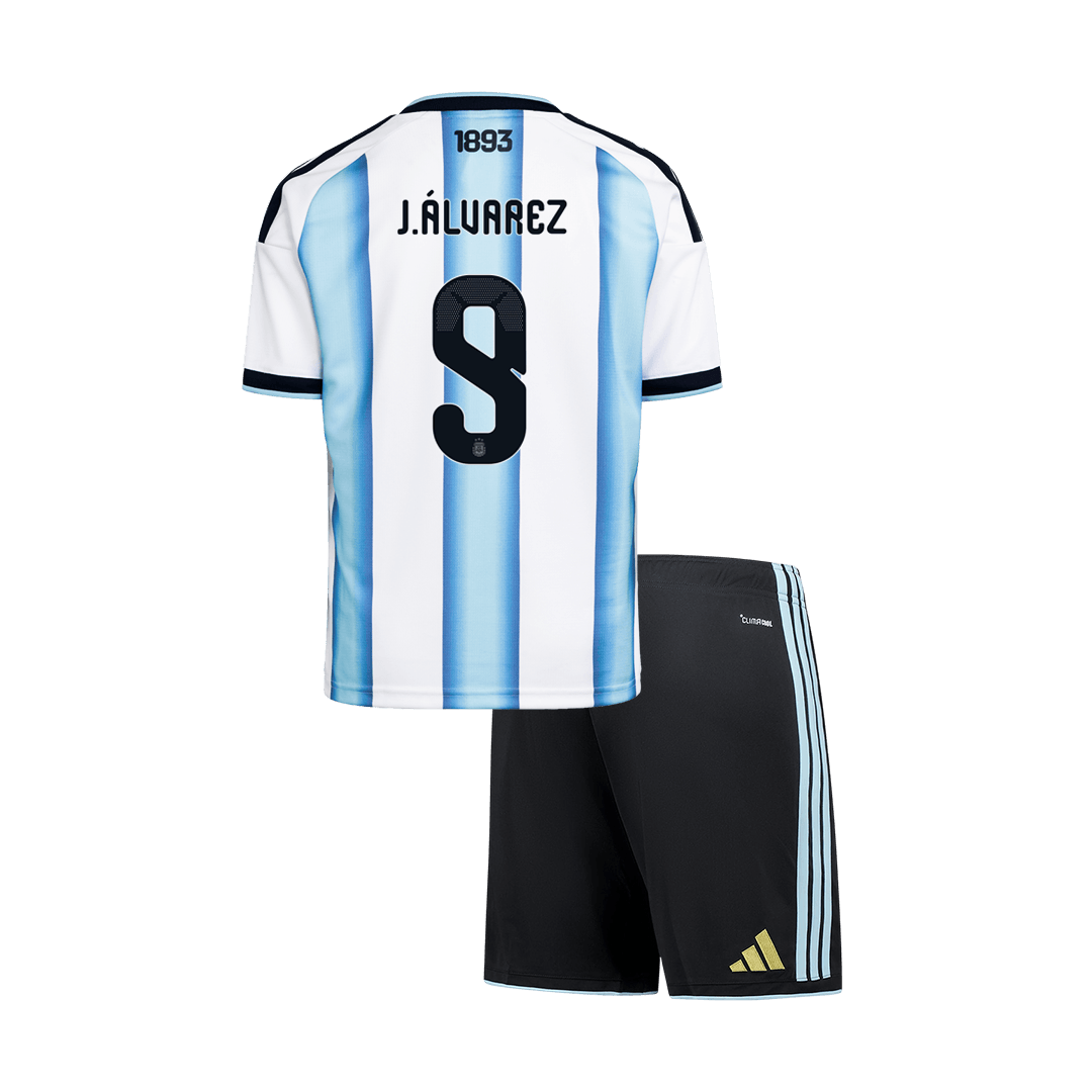 J.ÁLVAREZ #9 Kids Argentina World Cup Home Kit 2026 [PREMIUM]