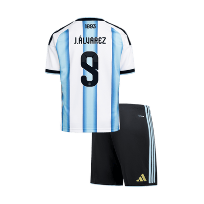 J.ÁLVAREZ #9 Kids Argentina World Cup Home Kit 2026 [PREMIUM]
