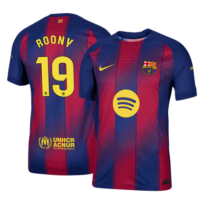 ROONY #19 Mens Barcelona Home Jersey 2025/26 - Player Version (Slim Fit)
