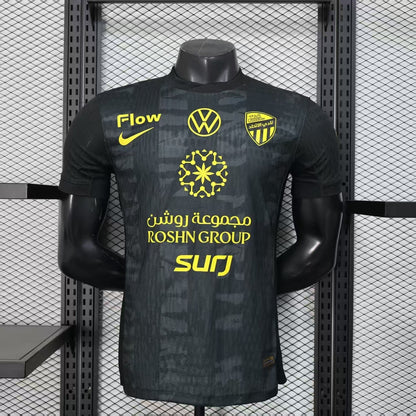 Player Version Al-Ittihad Jeddah Jersey 25/26 Black Football Kit Soccer Jersey