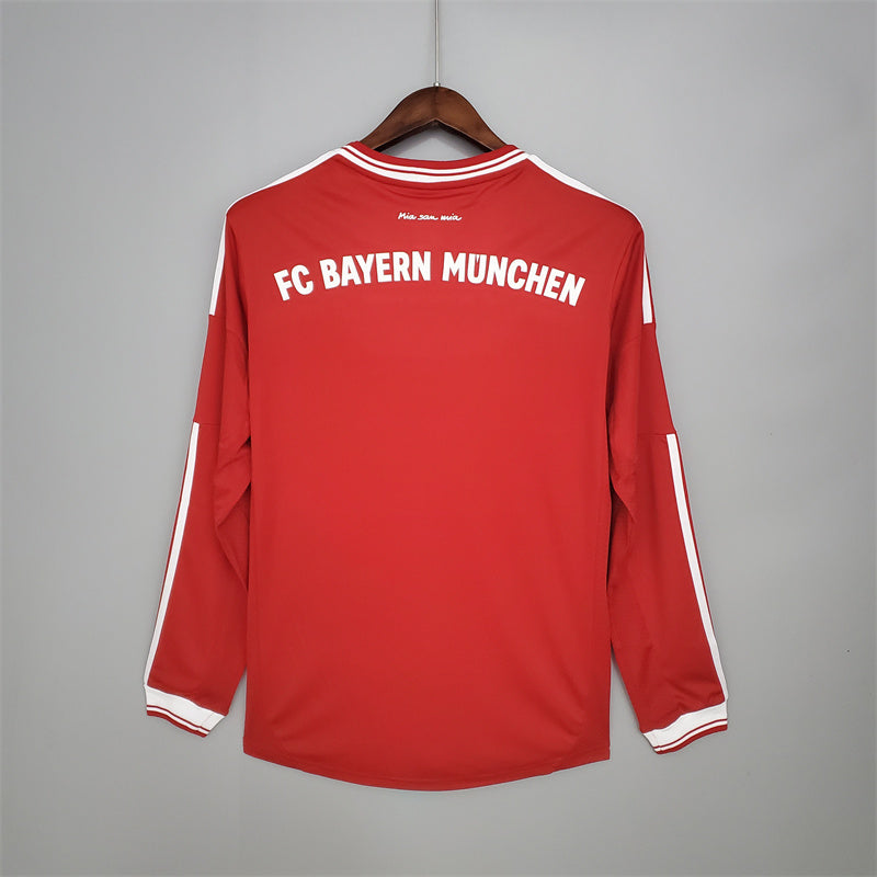 Bayern Munich Jersey Home kit 2013/14 Retro Long Sleeves Football Team Soccer Shirt