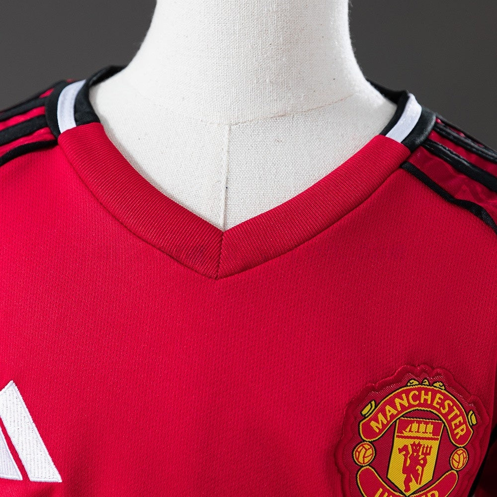 Kids Manchester United Jersey 25/26 Home Football Kit