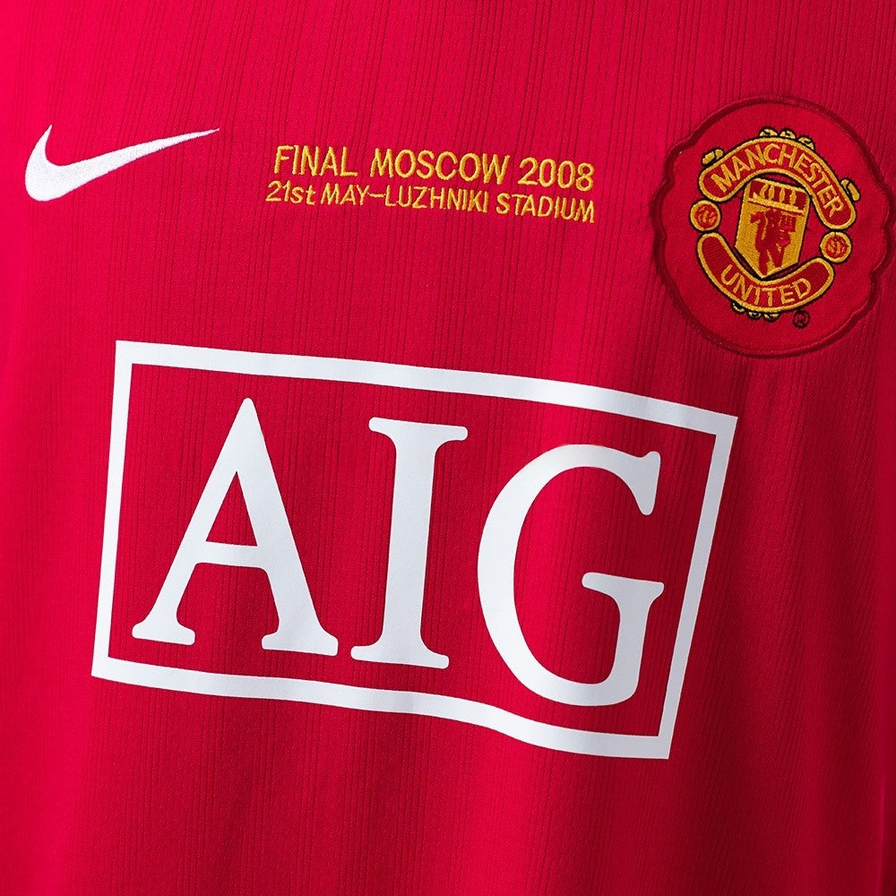 Manchester United Jersey 2007/08 Retro Home Football Kit