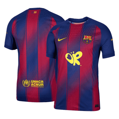 Mens Barcelona Home Jersey 2025/26 - Player Version (Slim Fit)