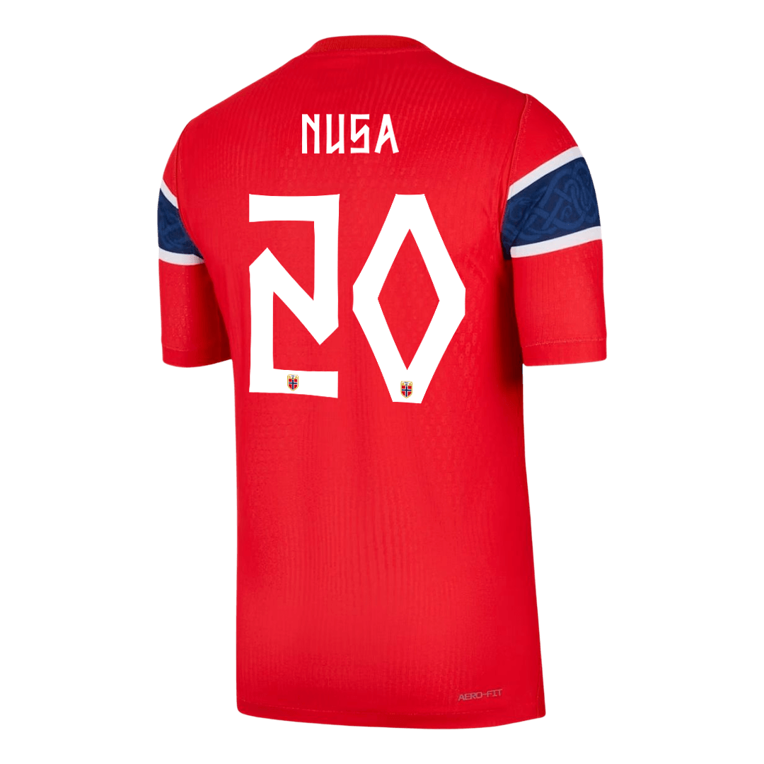 NUSA #20 Mens Norway World Cup Home Jersey 2026 - Player Version (Slim Fit)