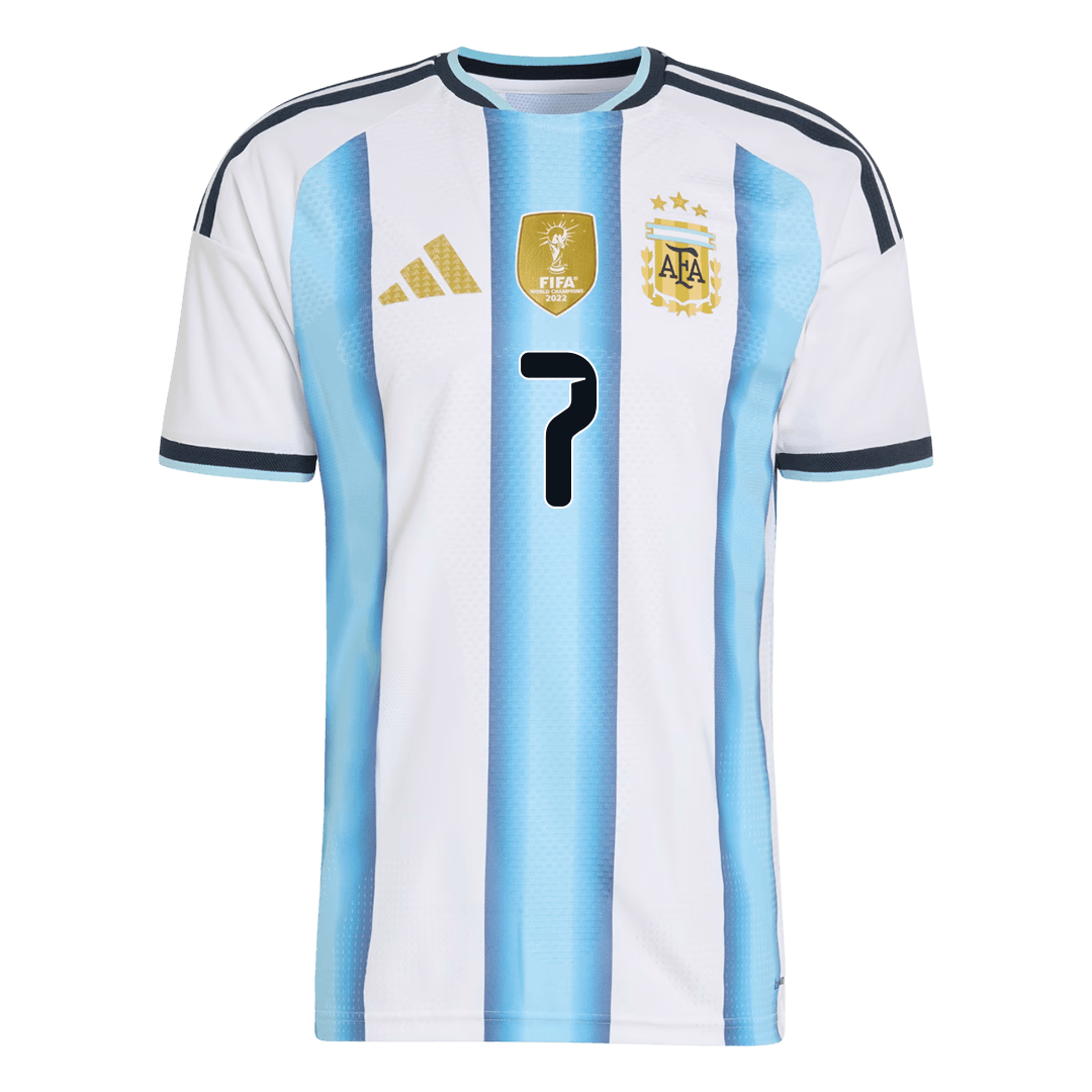 DE PAUL #7 Mens Argentina World Cup Home Jersey 2026 - Player Version (Slim Fit)