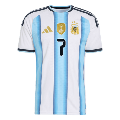 DE PAUL #7 Mens Argentina World Cup Home Jersey 2026 - Player Version (Slim Fit)