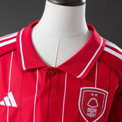 Kids Nottingham Forest Jersey 2025/26 Home Football Kit