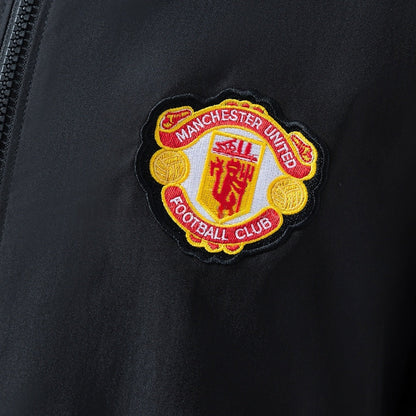 Manchester United Windbreaker 2025-26 Black Football Soccer Jacket
