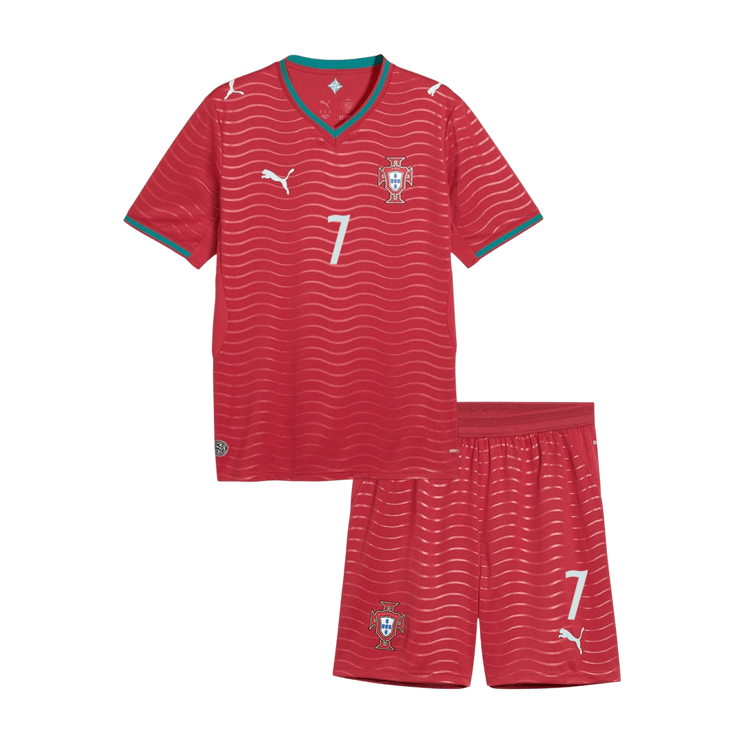 RONALDO #7 Kids Portugal World Cup Home Kit 2026 [PREMIUM]