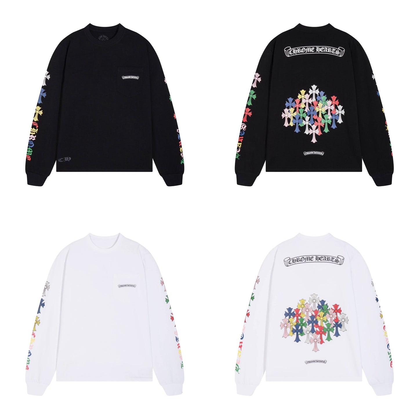 Chrome Hearts Men's Long-Sleeve T-shirtSweatshirt K8015