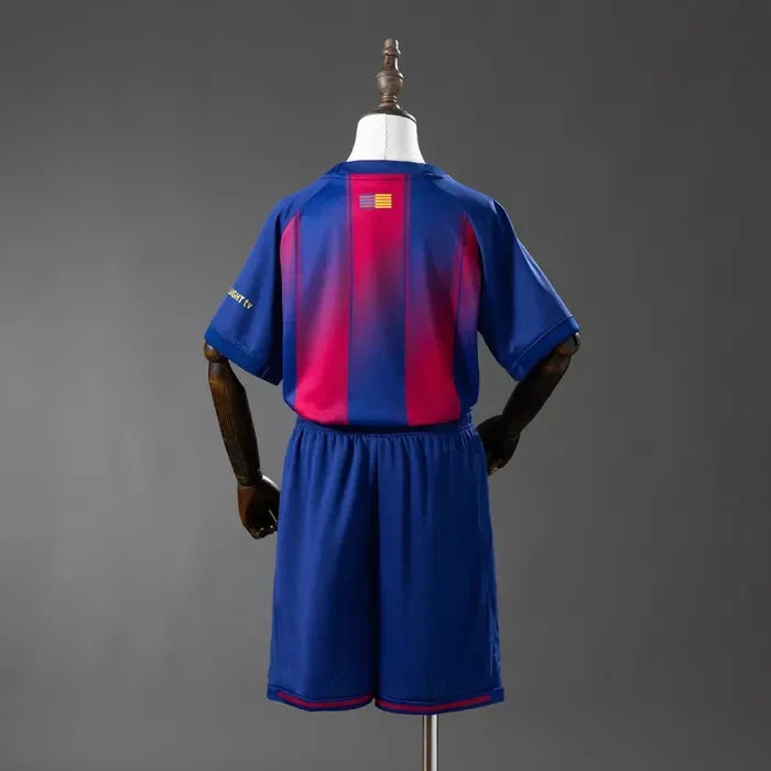Kids Barcelona Jersey 25/26 Home Football Kit
