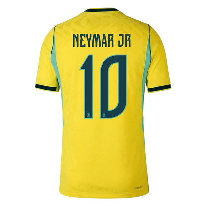NEYMAR JR #10 Mens Brazil World Cup Home Jersey 2026 - Player Version (Slim Fit)