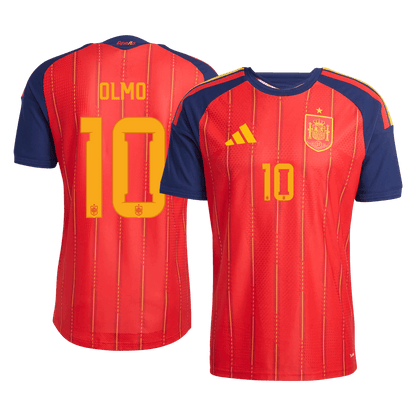 OLMO #10 Mens Spain World Cup Home Jersey 2026 - Player Version (Slim Fit)