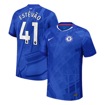 ESTÊVÃO #41 Mens Chelsea Home Jersey 2025/26 - Player Version (Slim Fit)