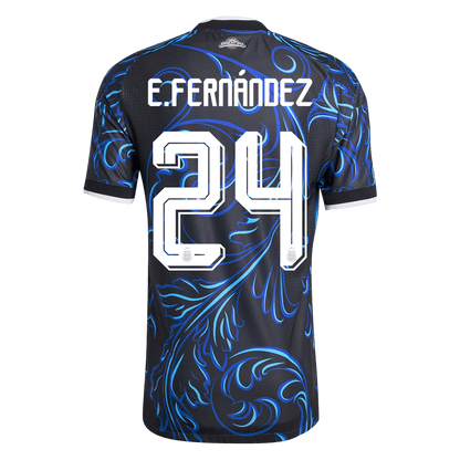E. FERNÁNDEZ #24 Mens Argentina World Cup Away Jersey 2026 - Player Version (Slim Fit)