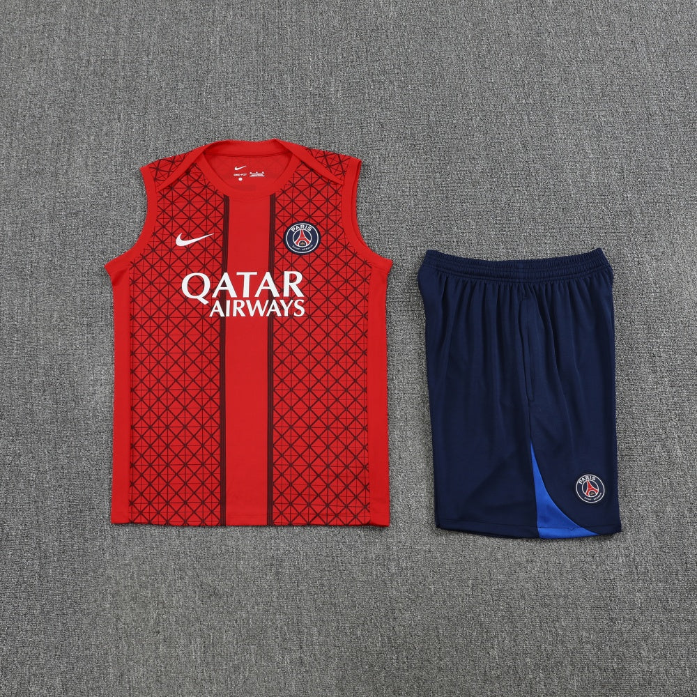 PSG Vest Set Training Tracksuits 25/26 Football Kit Soccer Jersey