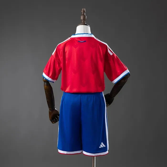 Kids Chile Home Jersey 2026 World Cup Football Kit Soccer Jersey