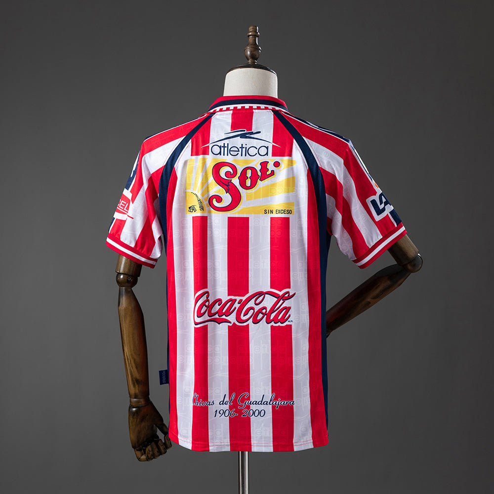 Chivas Home Jersey 1999-2000 Retro Football Kit Soccer Shirt