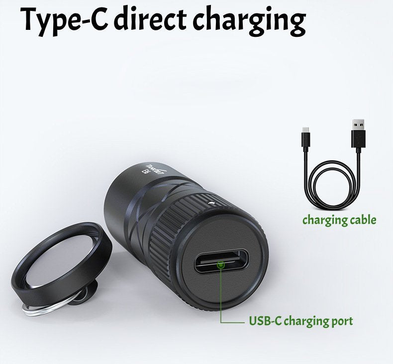 EDC Flashlight – Mini Magnetic LED with Direct Charging for Desk Breaks, Collecting