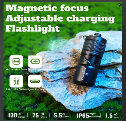 EDC Flashlight – Mini Magnetic LED with Direct Charging for Desk Breaks, Collecting