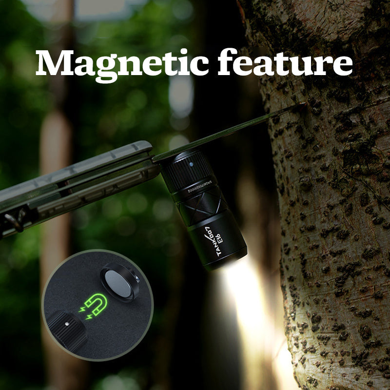 EDC Flashlight – Mini Magnetic LED with Direct Charging for Desk Breaks, Collecting