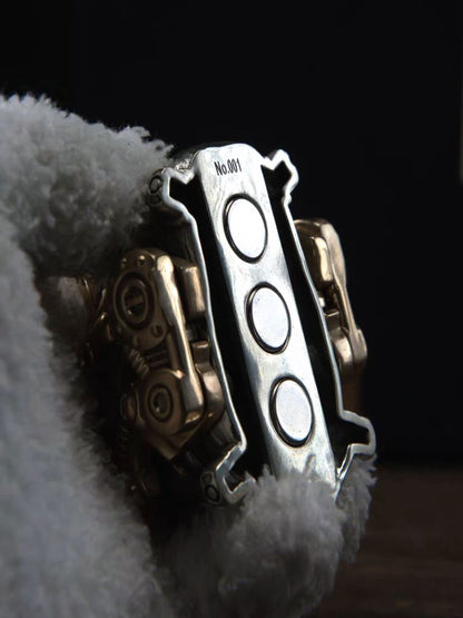 EDC Gadgets – Bronze Mechanical Gorilla Skull Mask with Interactive Art