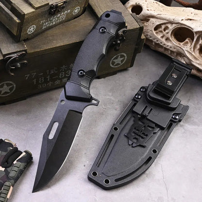 EDC Knife – TrailForge Multi-Tool Survival with Fire Starter & Tool Card Set