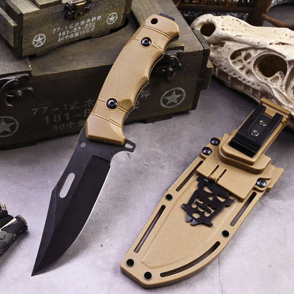 EDC Knife – TrailForge Multi-Tool Survival with Fire Starter & Tool Card Set