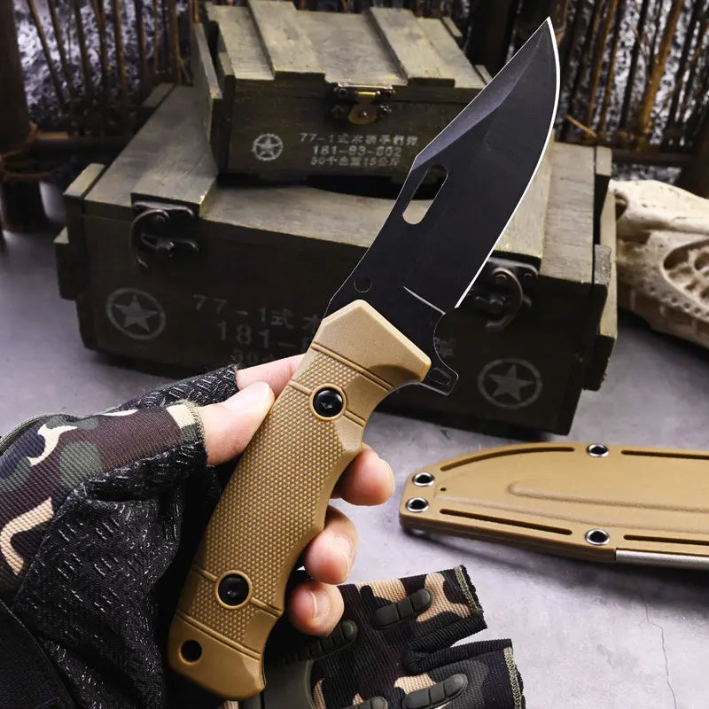 EDC Knife – TrailForge Multi-Tool Survival with Fire Starter & Tool Card Set