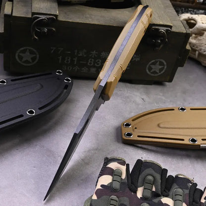 EDC Knife – TrailForge Multi-Tool Survival with Fire Starter & Tool Card Set
