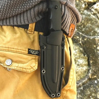 EDC Knife – TrailForge Multi-Tool Survival with Fire Starter & Tool Card Set