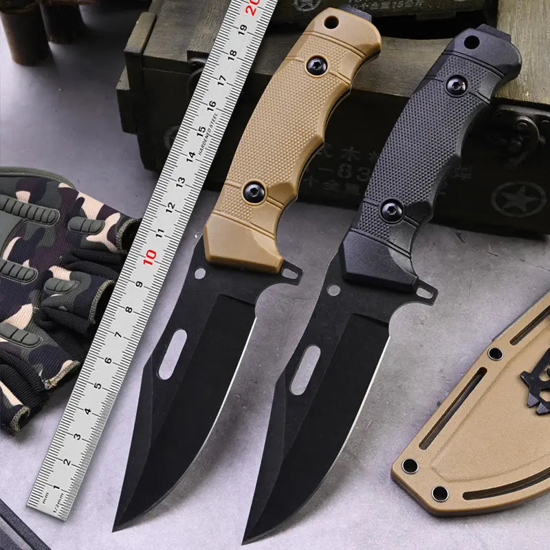 EDC Knife – TrailForge Multi-Tool Survival with Fire Starter & Tool Card Set