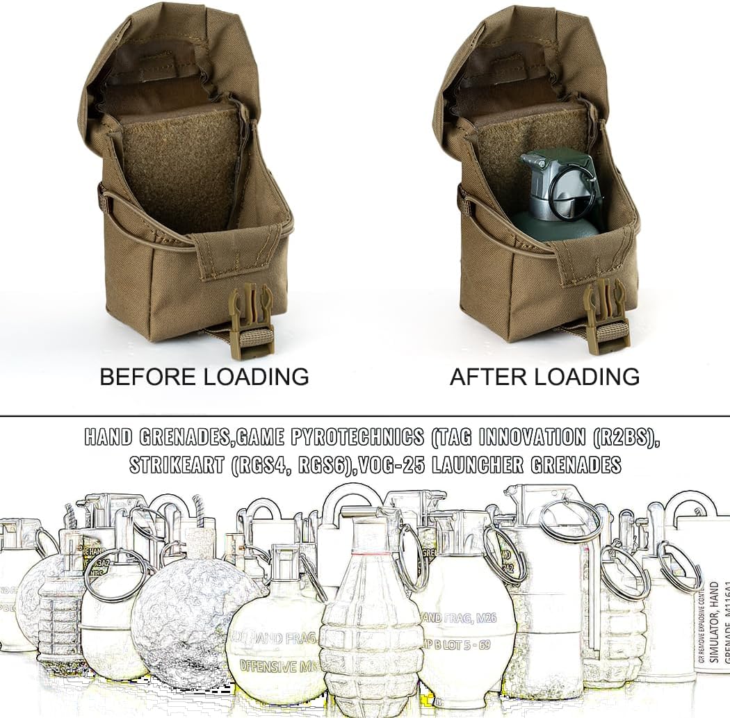 EDC Multi-Tool – QuadSecure Tactical Utility Pouch with MOLLE Compatible - Organizer