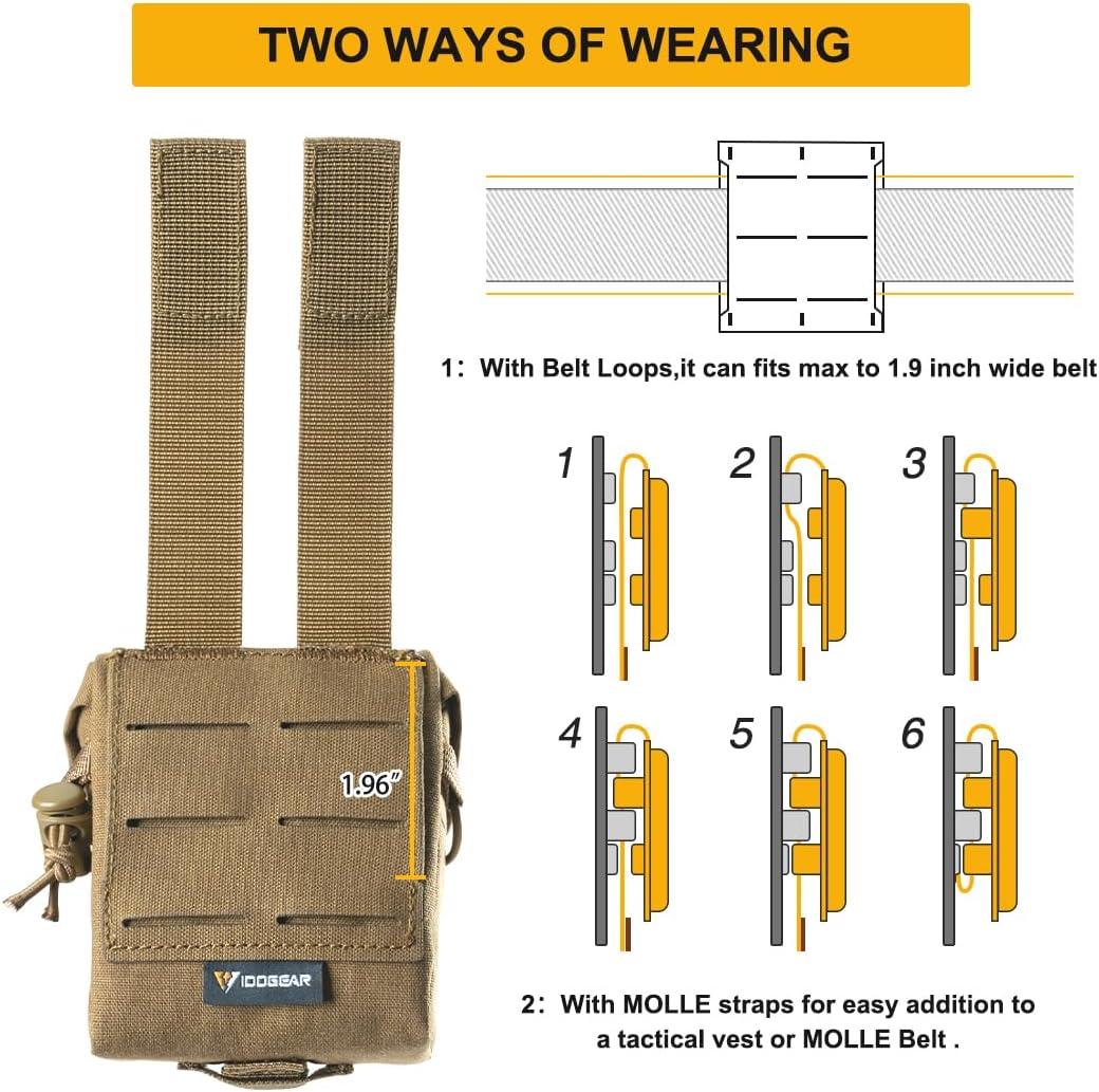 EDC Multi-Tool – QuadSecure Tactical Utility Pouch with MOLLE Compatible - Organizer