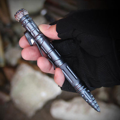 EDC Tactical Pen – SpinStrike 9-in-1 Multi-Functional with Heavy-Duty