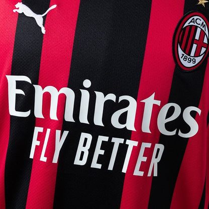 AC Milan Home Jersey 2021-22 Retro Football Kit Soccer Jersey