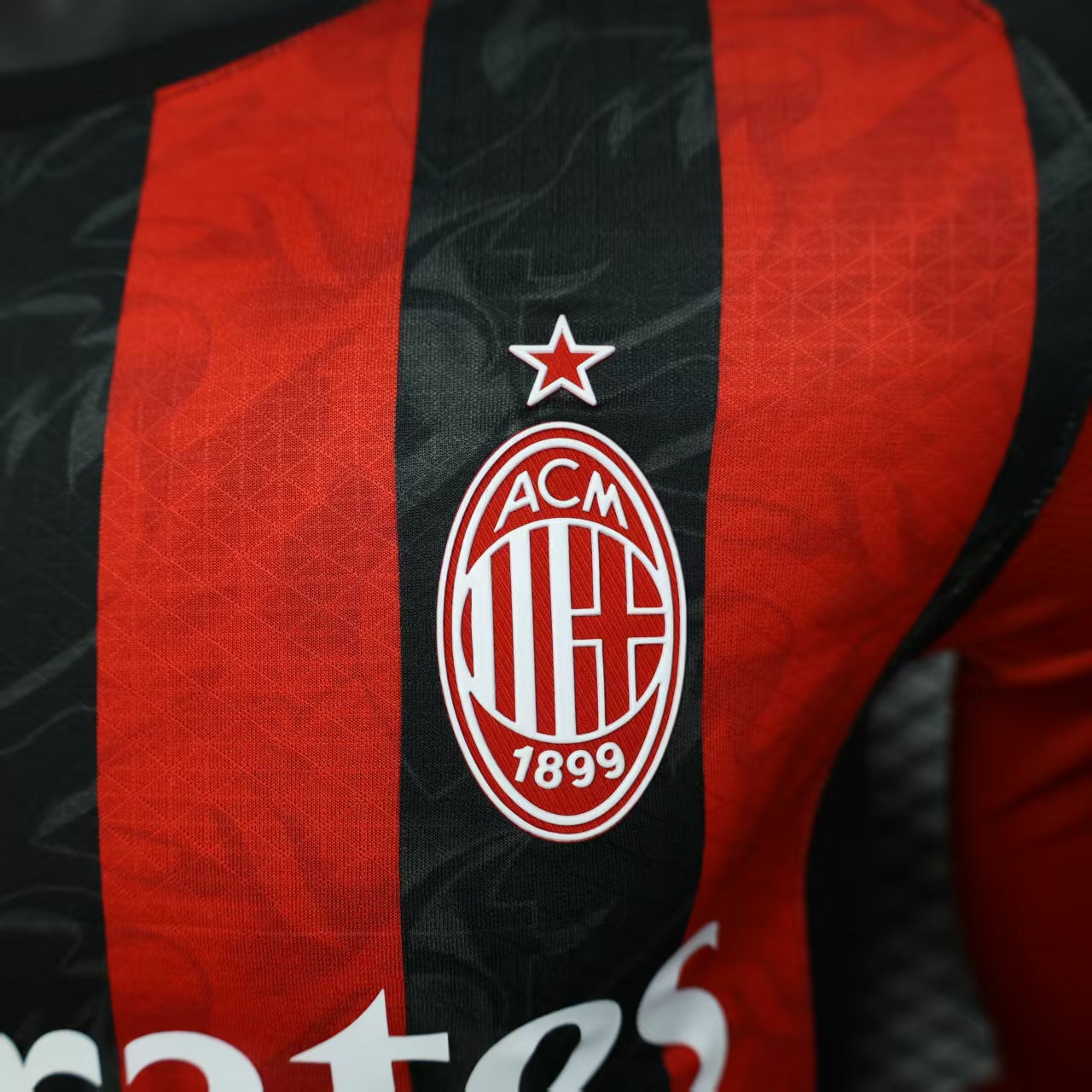 Player Version AC Milan Jersey 25/26 Home Long Sleeves Football Kit Soccer Jersey