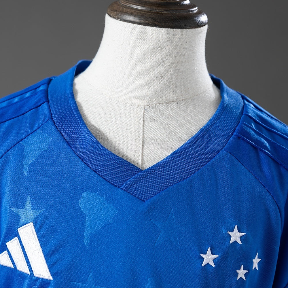 Kids Cruzeiro Home Jersey 2026-2027 Football Kit Soccer Shirt
